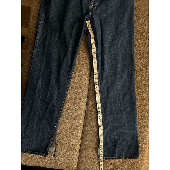 Lisa Says Gah! 100% Cotton Button Fly Cropped Straight Leg Jeans Size 6 - Picture 13 of 13